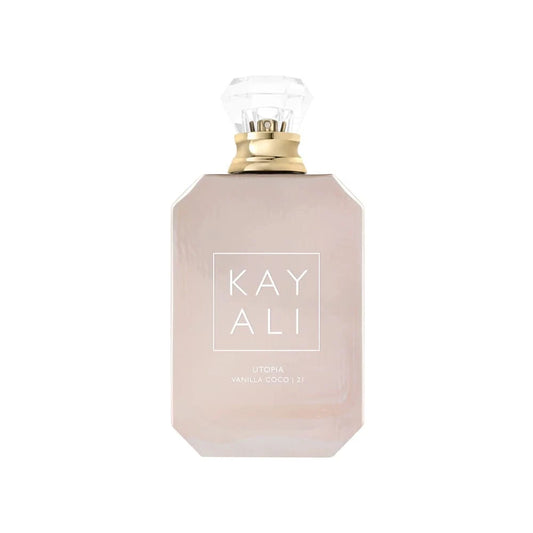 KAYALI 21 Utopia Vanilla Coco 21 Eau De Parfum For Women Long Lasting Coconut Vanilla Perfume,Pear, Jasmine,Sandalwood & Tropical Warm Fragrance Spray, 3.4 Oz/100ml Bright Citrus With Tropical Fruit