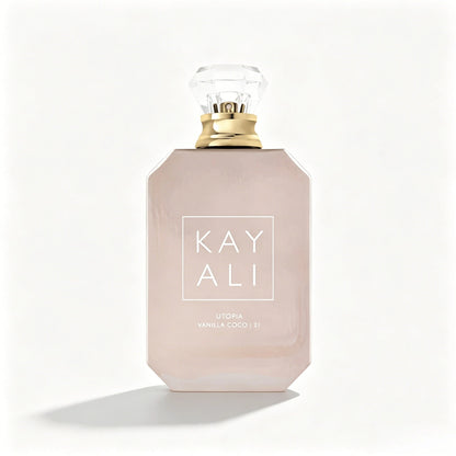 KAYALI 21 Utopia Vanilla Coco 21 Eau De Parfum For Women Long Lasting Coconut Vanilla Perfume,Pear, Jasmine,Sandalwood & Tropical Warm Fragrance Spray, 3.4 Oz/100ml Bright Citrus With Tropical Fruit