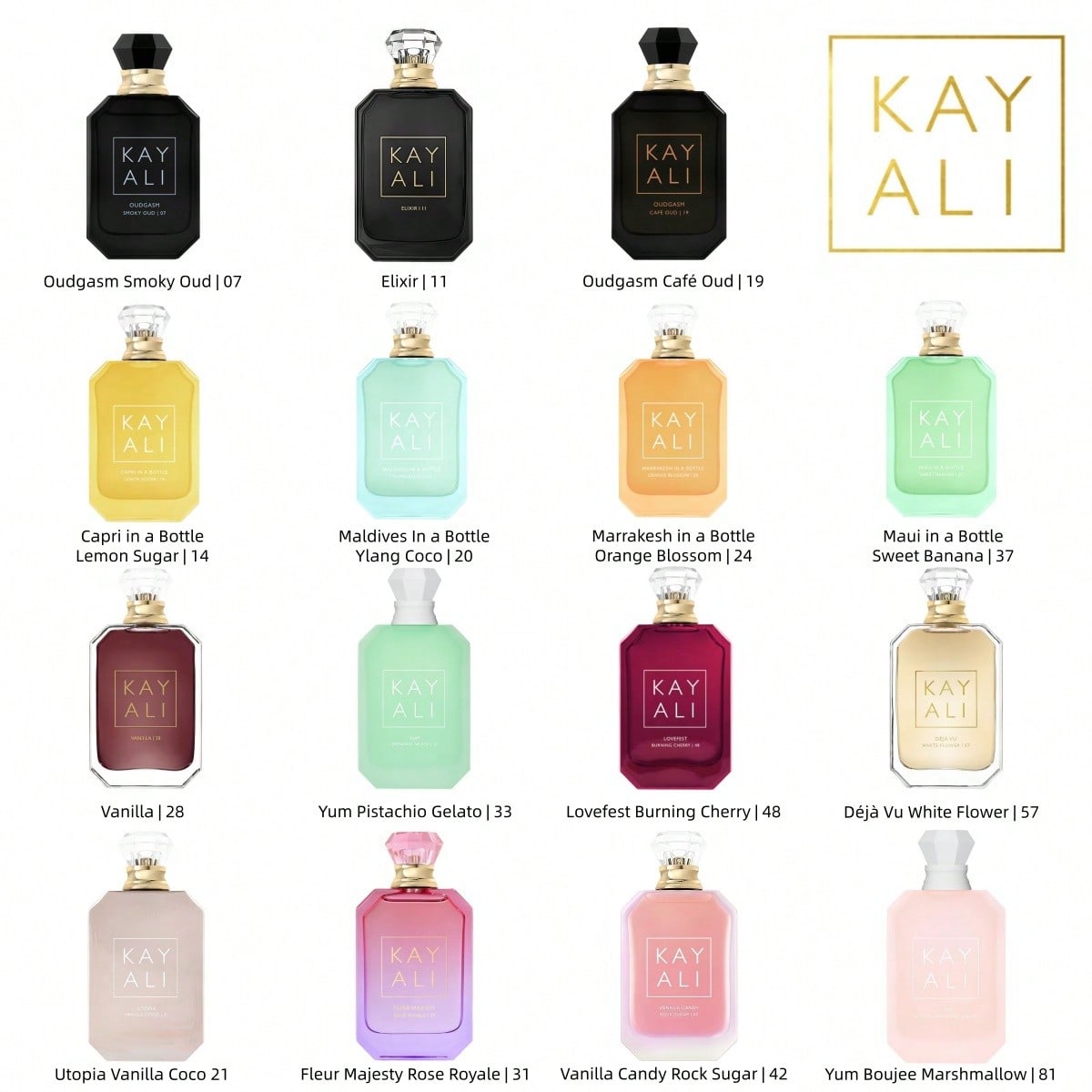 Kayali 31 Fragrances Fleur Majesty Rose Royale,3.4 Oz/ 100ml