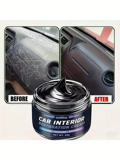 KineShineX Car Interior Repair Paste, Polishing And Repair Paste For Car Leather Seats, Dashboards, And Center Consoles, Car Plastic Parts Repair Paste, Car Tire Retreading Paste, To Prevent Tire Crac