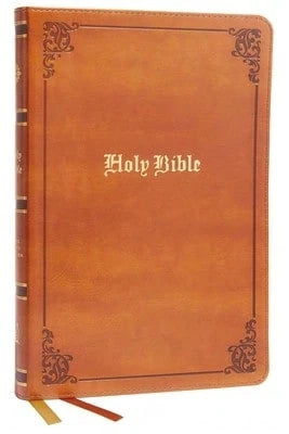 KJV Holy Bible: Large Print Thinline, Tan Leathersoft, Red Letter, Comfort Print: King James Version (Hardcover) By Thomas Nelson