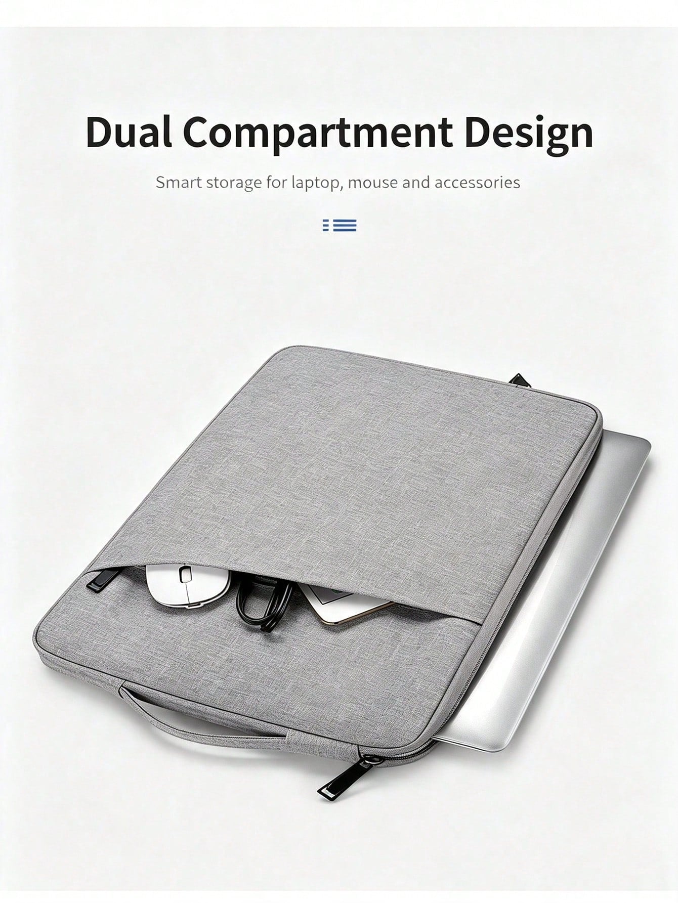 Korean Minimalist Style, Water-Repellent Neoprene Fabric, Diagonal Front Pocket, Laptop Sleeve, Unisex, Air Travel Campus Commuting