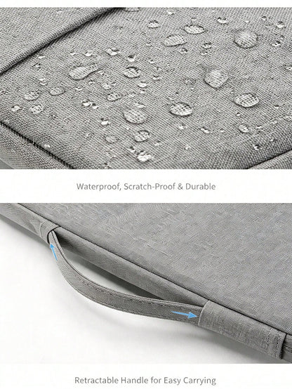 Korean Minimalist Style, Water-Repellent Neoprene Fabric, Diagonal Front Pocket, Laptop Sleeve, Unisex, Air Travel Campus Commuting