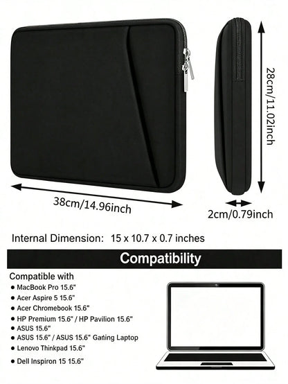 Korean Minimalist Style, Water-Repellent Neoprene Fabric, Diagonal Front Pocket, Laptop Sleeve, Unisex, Air Travel Campus Commuting