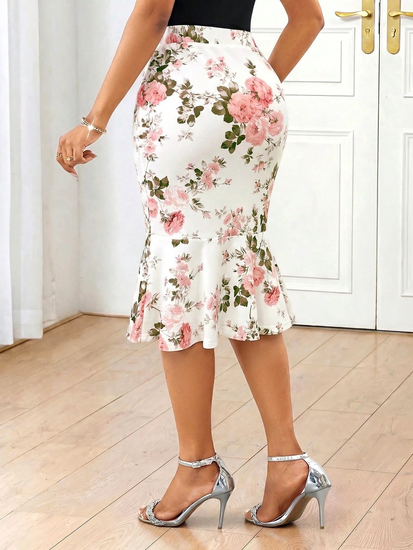 Lady Festival Women Skirt Ruffle Skirt Peplum Country Concert Office For Women Business Professional Women Going Out
