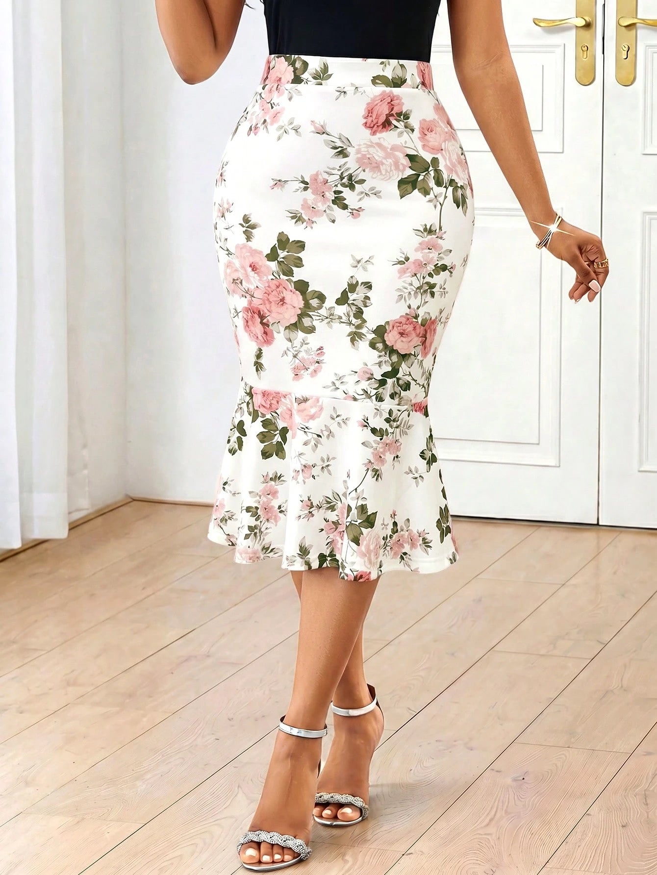 Lady Festival Women Skirt Ruffle Skirt Peplum Country Concert Office For Women Business Professional Women Going Out