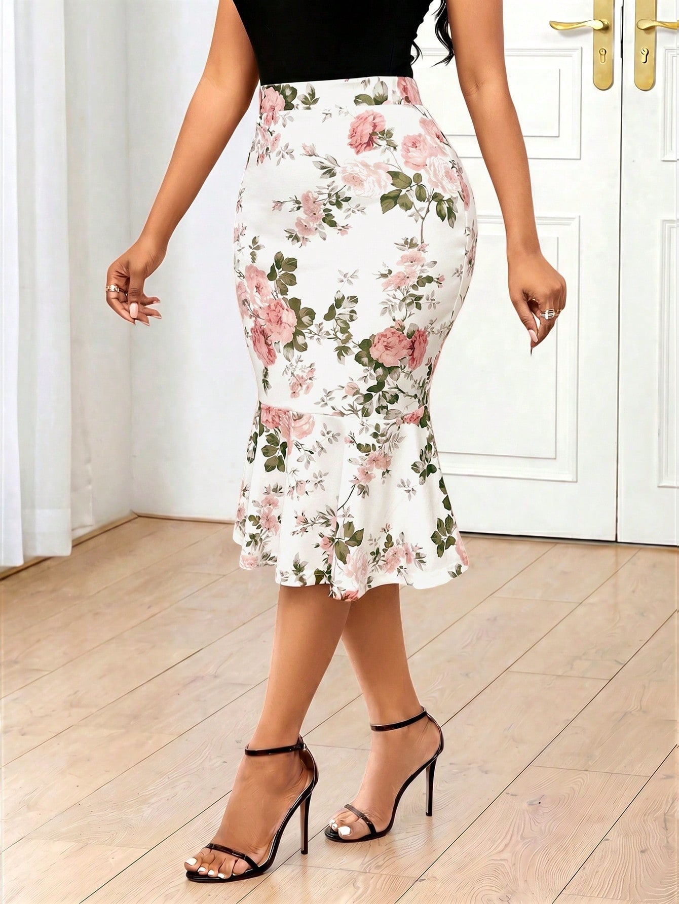 Lady Festival Women Skirt Ruffle Skirt Peplum Country Concert Office For Women Business Professional Women Going Out