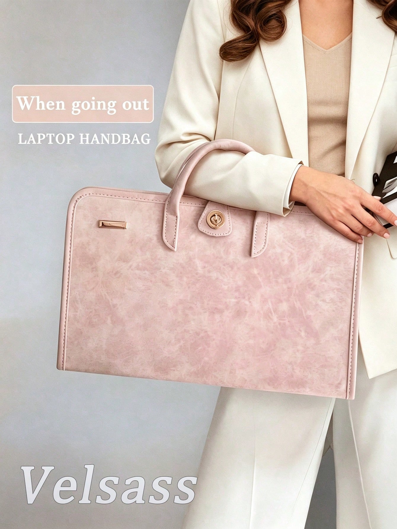 Laptop Protective Case Made Of Pink Pu Material Is Suitable For13-16 Inch Laptops It Can Be Opened And Closed Immediately,Soft PU Leather Laptop Case