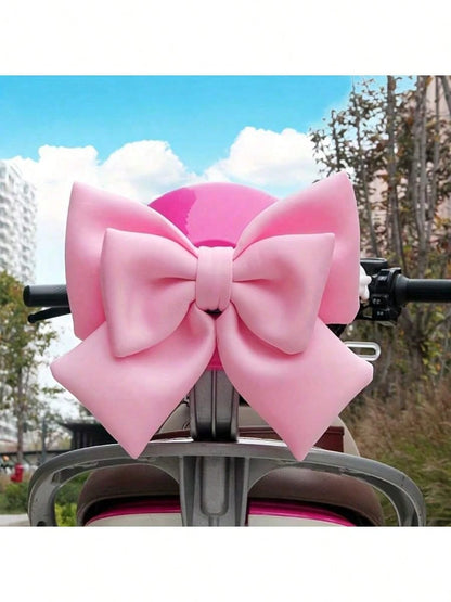 Large Bow- Car Decoration/Motorcycle Decoration Accessories Helmet Modification Accessories Cute Elegant Butterfly-Shaped Decoration, Suitable For Cars And Motorcycles, Home Decor.
