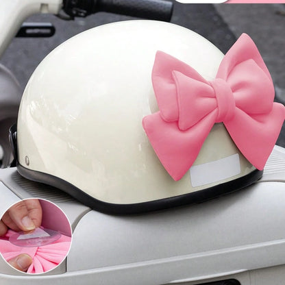 Large Bow- Car Decoration/Motorcycle Decoration Accessories Helmet Modification Accessories Cute Elegant Butterfly-Shaped Decoration, Suitable For Cars And Motorcycles, Home Decor.