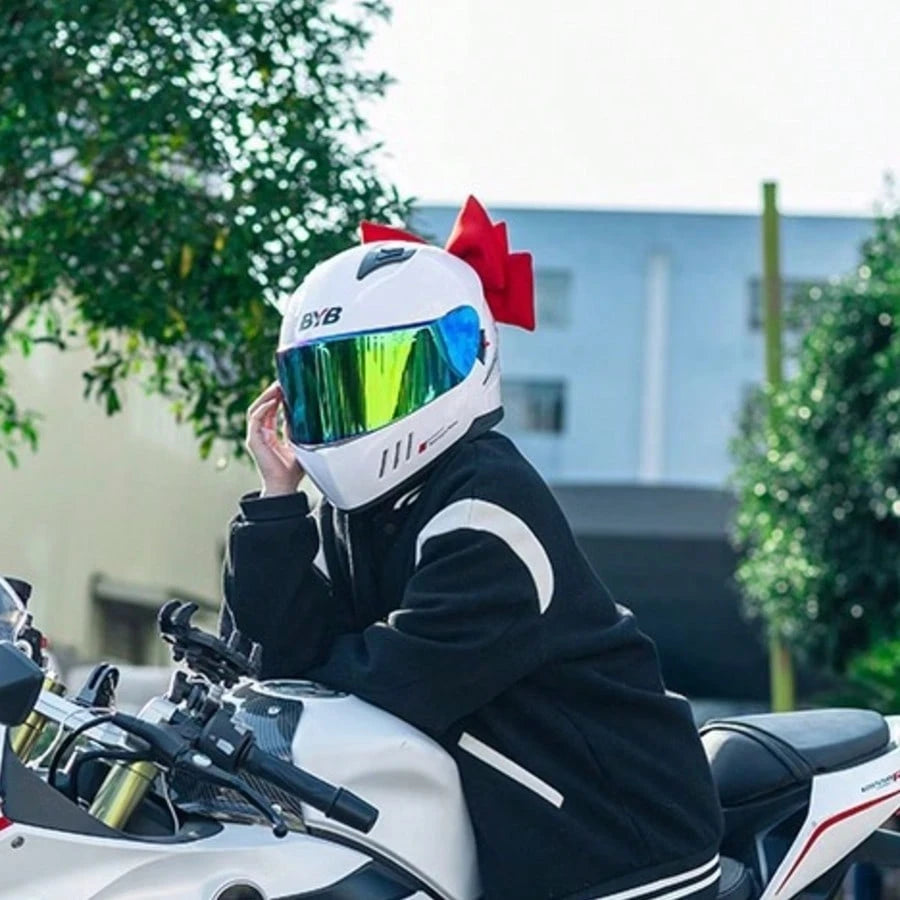 Large Bow- Car Decoration/Motorcycle Decoration Accessories Helmet Modification Accessories Cute Elegant Butterfly-Shaped Decoration, Suitable For Cars And Motorcycles, Home Decor.