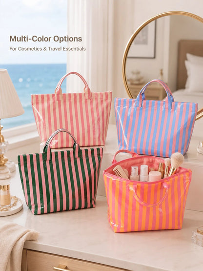 Large Capacity Beach Bag, Foldable Portable Beach Vacation Storage Bag, Travel Toiletry Bag, Swimming Pool Bag, Commuter Tote Bag, Ideal Gift For Friends And Family On Holidays And Birthdays,Bedroom R