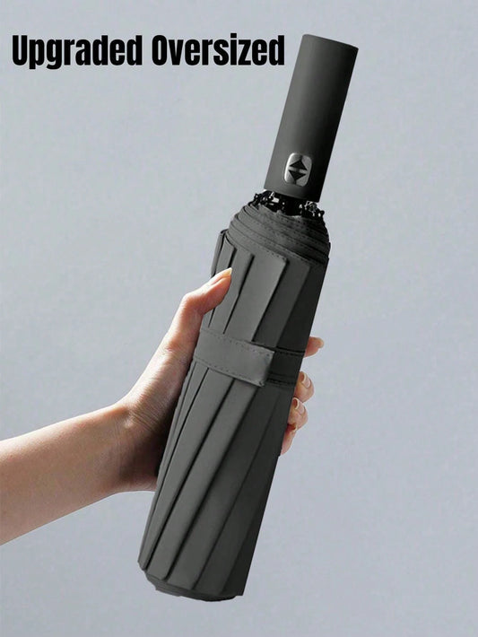Large Windproof Automatic Umbrella- 125cm Diameter, Waterproof & Windproof Design, 12 Ribs Portable Travel Umbrella, Large Size Umbrella, Large Handheld Umbrella, Gift, Valentine's Day Gift, Back To