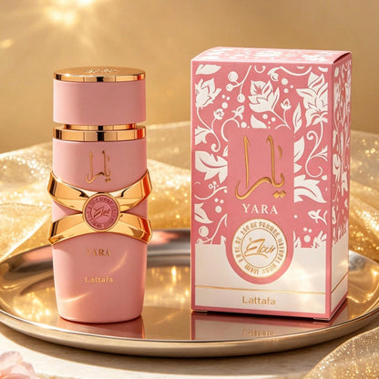 Lattafa Yara Elixir For Women Eau De Parfum 3.4oz 100ml Long Lasting Elegant Fragrance Spray Delicate Sweet Floral Rich Warm Amber Scent Luxury Ladies Perfume Box Gift