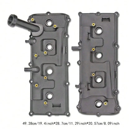 Left & Right Valve Cover Kit With Bolts, Oil Cap, Gasket, Spark Plug Tube Seals And PCV Valve, Compatible With Infiniti QX56 5.6L, 13264‑ZE00A