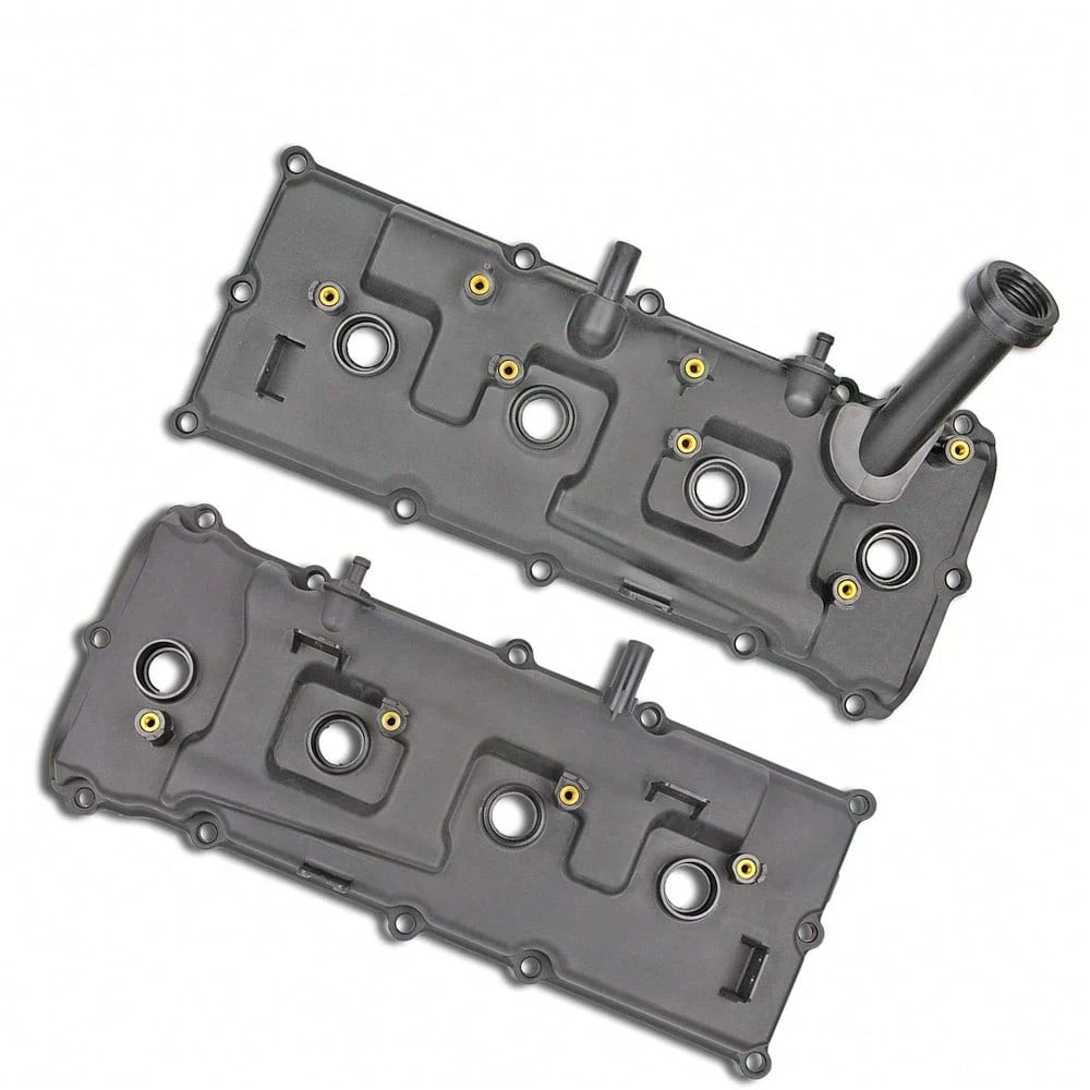 Left & Right Valve Cover Kit With Bolts, Oil Cap, Gasket, Spark Plug Tube Seals And PCV Valve, Compatible With Infiniti QX56 5.6L, 13264‑ZE00A