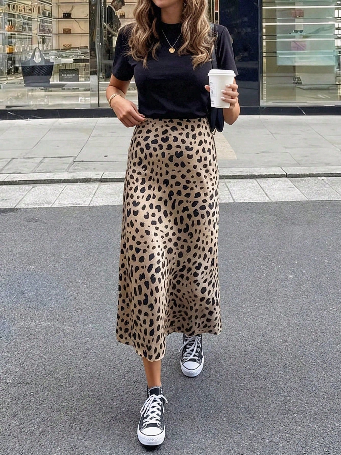 Leopard Print Skirt, Party Wear, Women's Clothing, Office Wear,, Music Festival Outfit, Casual Outdoor Wear, Women's Street Fashion, Autumn Women's Sc