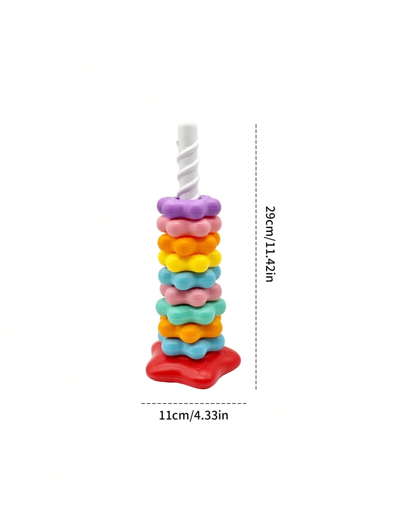 Letter & Number Star Stackable Ring Toy, Burr-Free Plastic Material, Distinct Colors With Cognitive Imprints; Suitable For Children, Indoor Desktop Leisure Play, Character & Color Recognition, Fine Mo