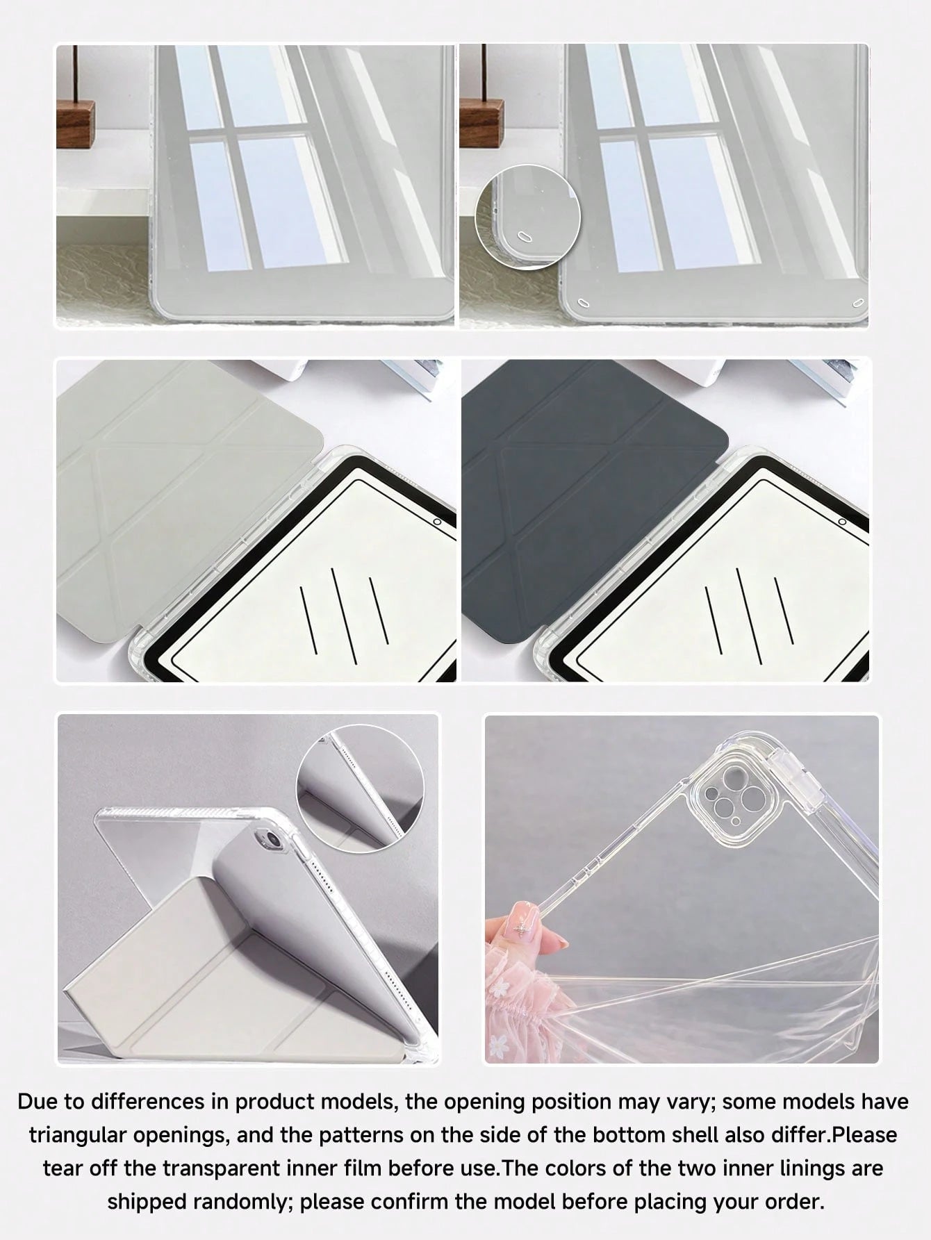Lily Flower Pattern & Slogan Tablet Protective Case Compatible With Ipad Air 11" M3 2025/M2 2024, Air 5th Gen 2022, (A16) 11" 11th Gen 2025, Galaxy Tab, Kindle Paperwhite 12th Gen 2024, Transparent Ba