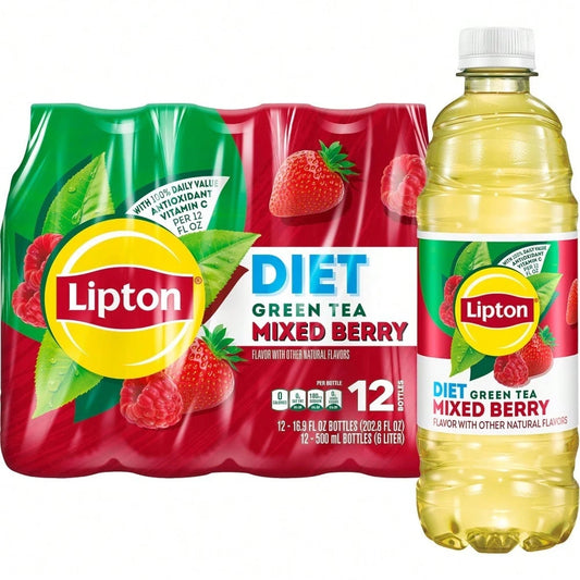 Lipton Peach Iced Tea, 16.9 Fl Oz Bottles (Pack Of 12)