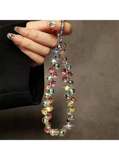Luxury Crystal Beads Detachable Wrist Strap, Handbag Chain, Phone Case & Key Chain Gifts For Mother, Family, Friends, Birthday, Holiday Phone Charm, Phone Chain