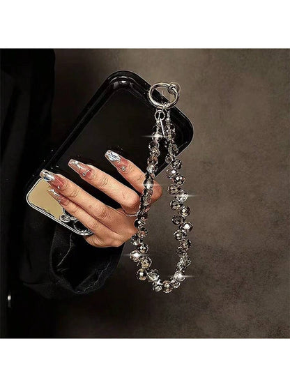 Luxury Crystal Beads Detachable Wrist Strap, Handbag Chain, Phone Case & Key Chain Gifts For Mother, Family, Friends, Birthday, Holiday Phone Charm, Phone Chain