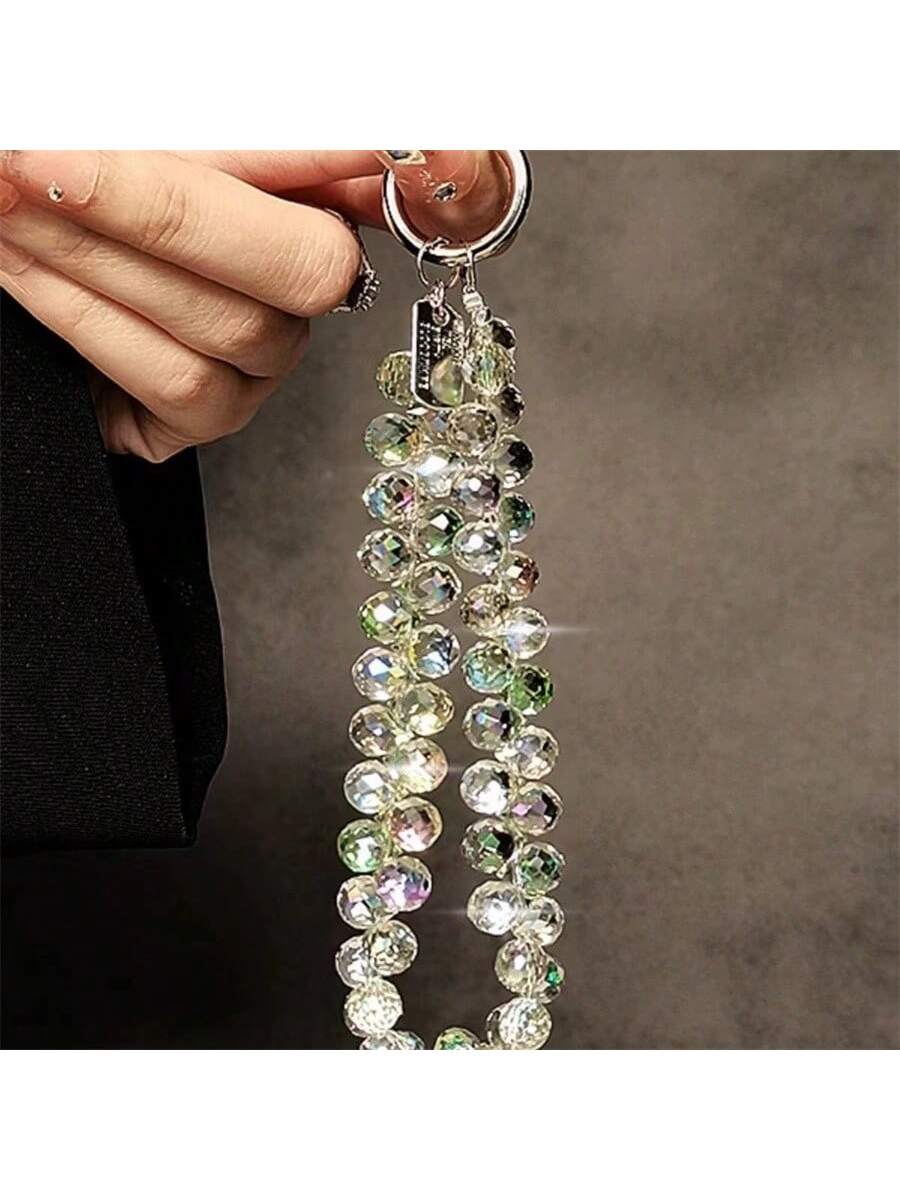 Luxury Crystal Beads Detachable Wrist Strap, Handbag Chain, Phone Case & Key Chain Gifts For Mother, Family, Friends, Birthday, Holiday Phone Charm, Phone Chain