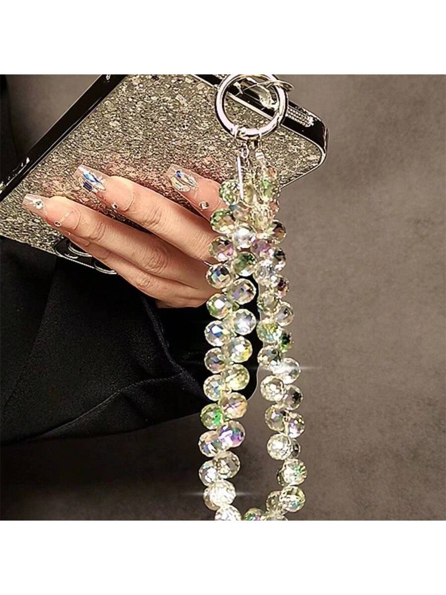 Luxury Crystal Beads Detachable Wrist Strap, Handbag Chain, Phone Case & Key Chain Gifts For Mother, Family, Friends, Birthday, Holiday Phone Charm, Phone Chain