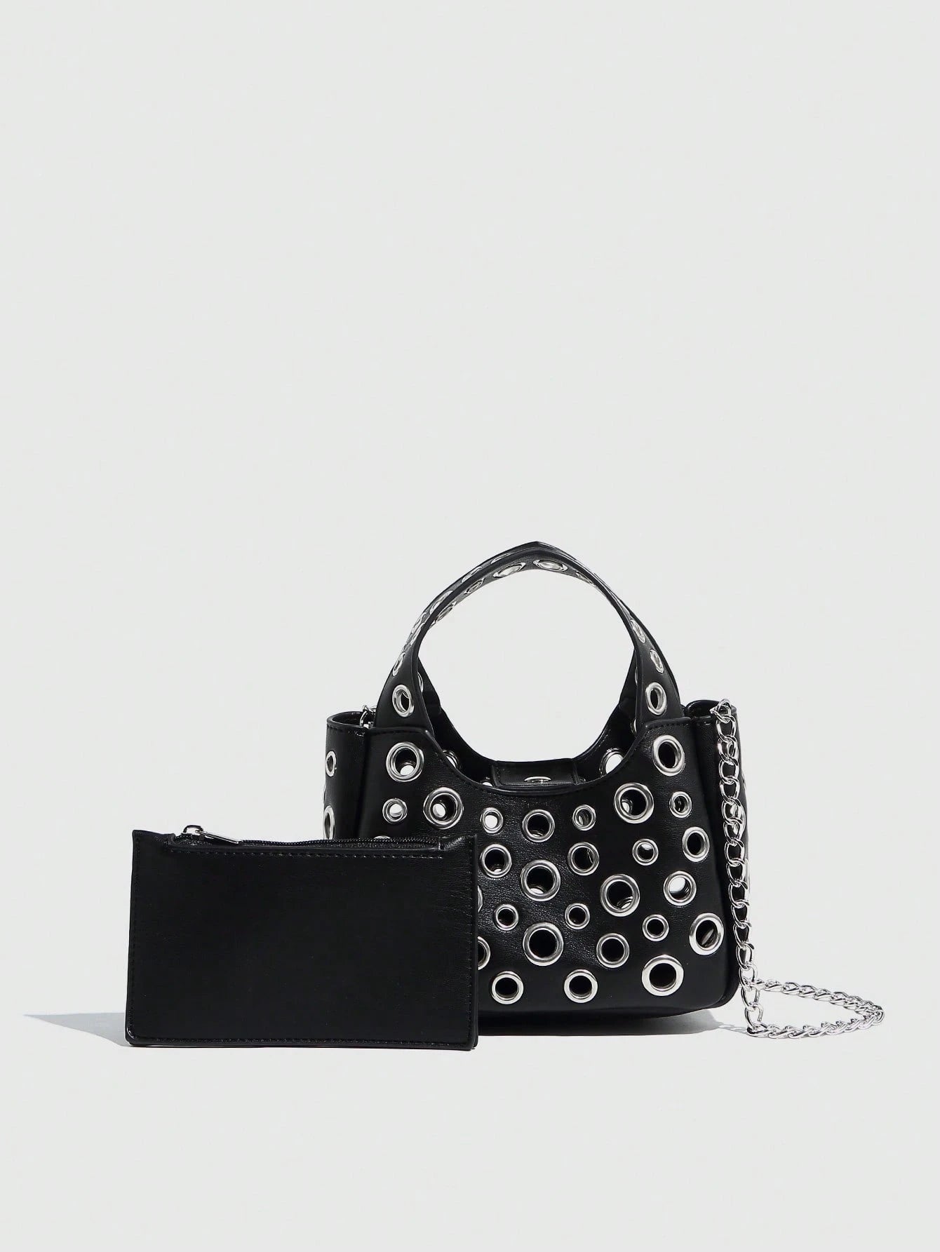 Luxury Designer Handbag- Soft Touch PU Leather, Crossbody Shoulder Bag With Top Handle And Adjustable Strap, Fashionable Spacious Women Rivet Tote