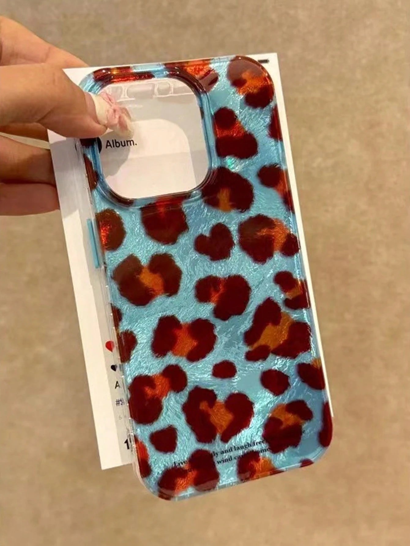 Luxury Leopard Print 4-Color Patchwork Wavy Eagle Beak Tiger Stripe Phone Case, Compatible With 17 Pro Max, 17 Pro, 17 Air, 17, 12, 13, 14, 15, 16 Pro Max, 14 Plus, 15 Plus, 16 Plus, 11, 17, 16, 15, 1