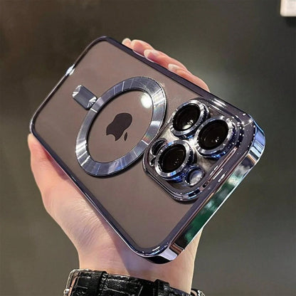 Luxury Magnetic For Magsafe Wireless Charge Plating Clear Case For IPhone 12 13 14 15 16 17 Air Pro Plus Max Shockproof Silicone Cover