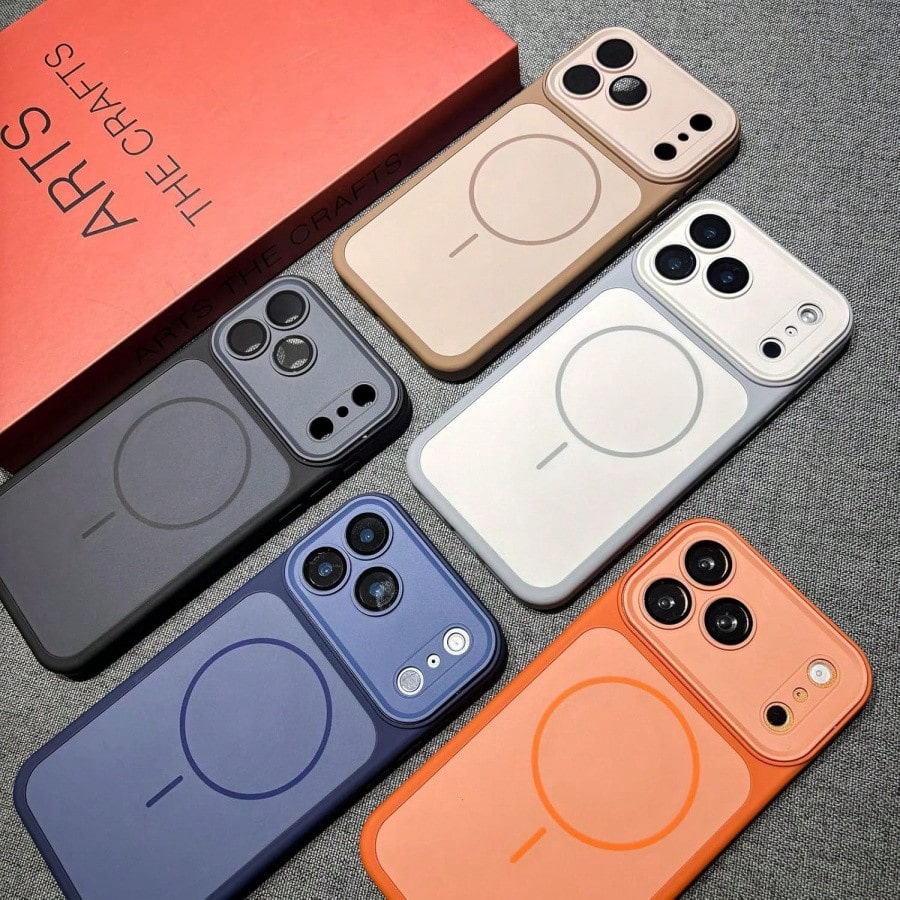 Magnetic Anti Drop Phone Case, Suitable For IPhone 12/13/14/15/16/17 Ultra-Thin Fit+Lens Enhanced Protection (Blue,IPhone16ProMax)