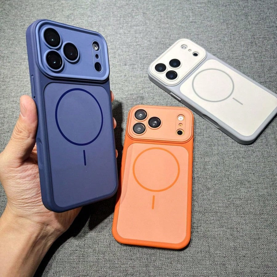 Magnetic Anti Drop Phone Case, Suitable For IPhone 12/13/14/15/16/17 Ultra-Thin Fit+Lens Enhanced Protection (Blue,IPhone16ProMax)