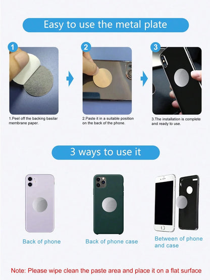 Magnetic Car Phone Holder: Strong Magnetic Mount Designed For Car Air Vents, Compatible With All Phones. Ideal Gift For Family And Friends, Suitable For Holidays And Various Other Occasions.