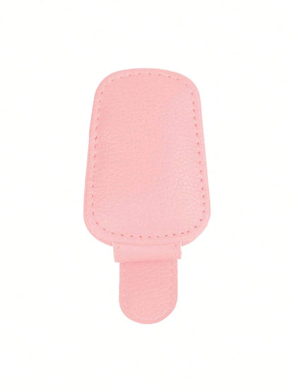 Magnetic Leather Fashion Glasses Clip, Suitable For Car Sun Visor, Eyeglasses Hook Clip, Car Interior Sun Visor Accessories