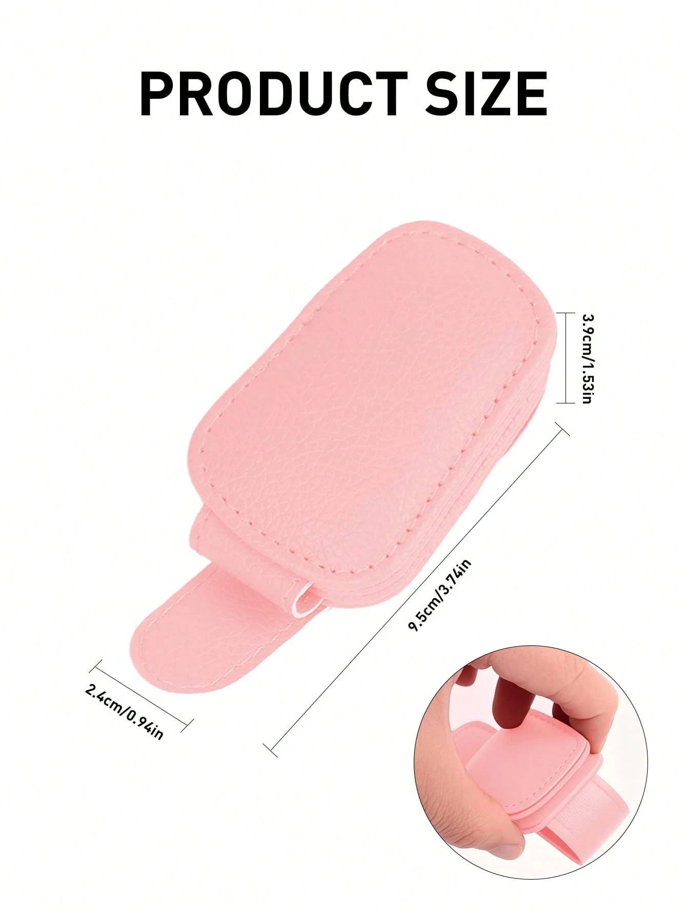 Magnetic Leather Fashion Glasses Clip, Suitable For Car Sun Visor, Eyeglasses Hook Clip, Car Interior Sun Visor Accessories