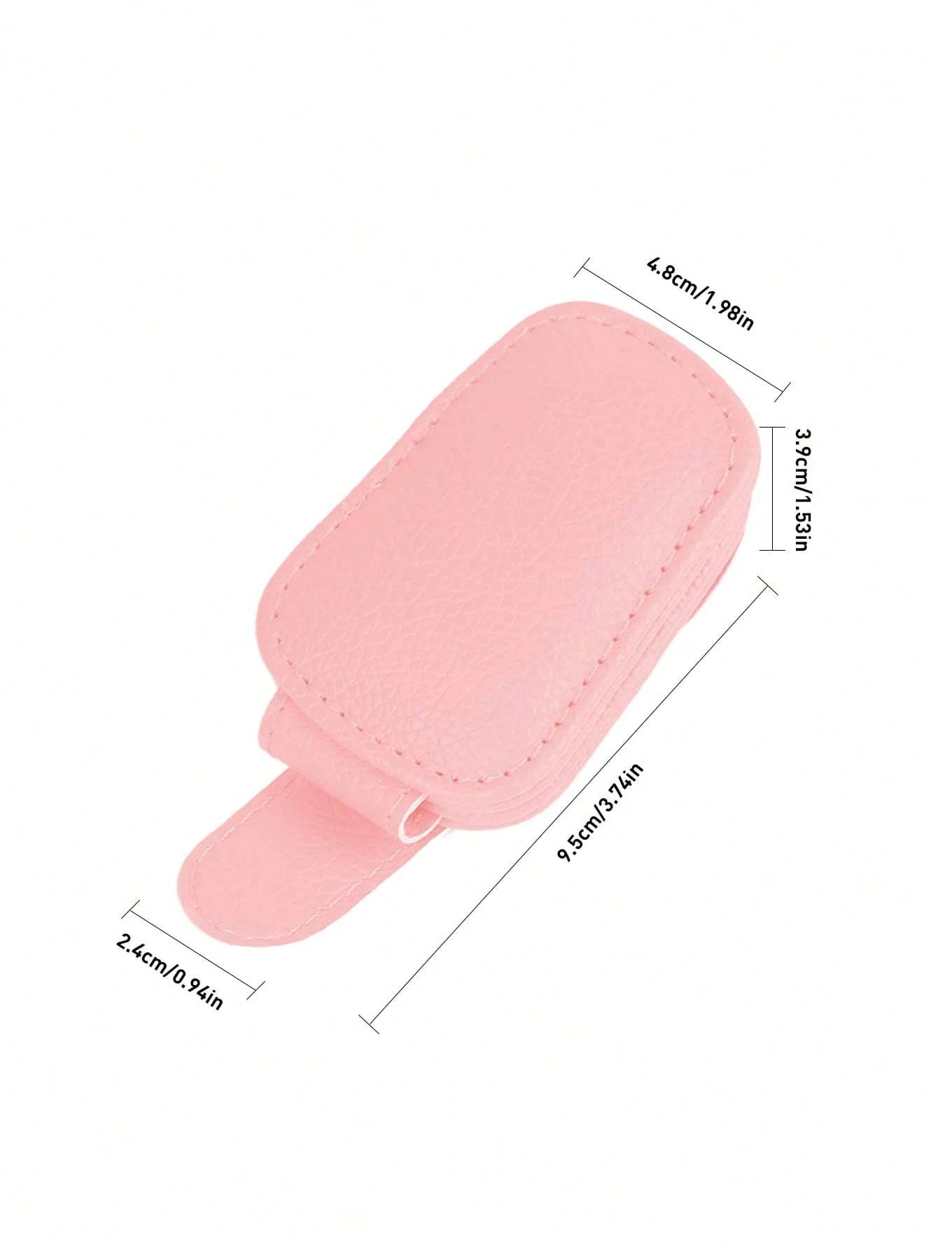 Magnetic Leather Fashion Glasses Clip, Suitable For Car Sun Visor, Eyeglasses Hook Clip, Car Interior Sun Visor Accessories