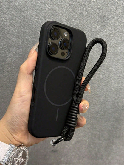 Magnetic Luxury Yellow Soft Silicone Solid Color Phone Case Compatible With IPhone 17 Pro Max/17/16/15/14/13/12/11 Pro Max Plus Supports Magnetic Wireless Charging Shock-Proof Protective Cover Spring