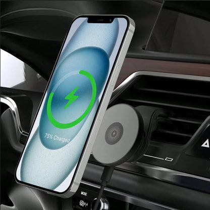 Magnetic Wireless Car Charger, 2 In 1 Fast Charging Magnetic Car Charger Mount Phone Holder For Phone 16 15 14 13 12 Pro Max/Plus/Mini Car Accessories