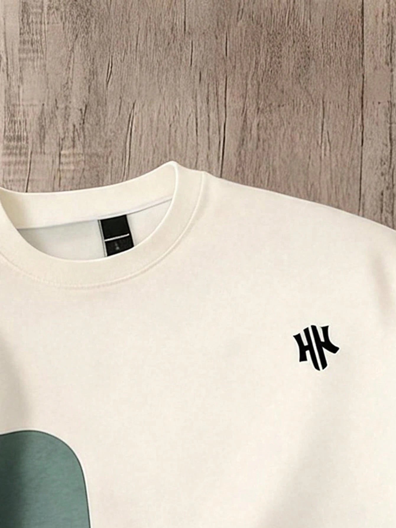 Manfinity Joysei Men's Casual Color Block Print T-Shirt, Suitable For Summer, Outings, School, Friend Gifts