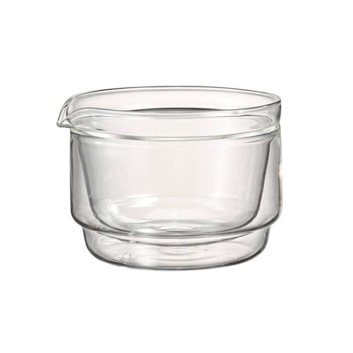 doublewalled matcha bowl on white background.