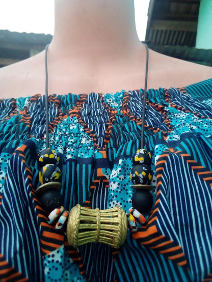 Matinee Krobo Beads Necklace