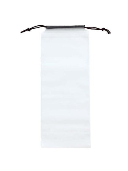 Matte Transparent Plastic Reusable Drawstring Umbrella Storage Bag, Portable Umbrella Storage Cover (Assorted Cord Colors)