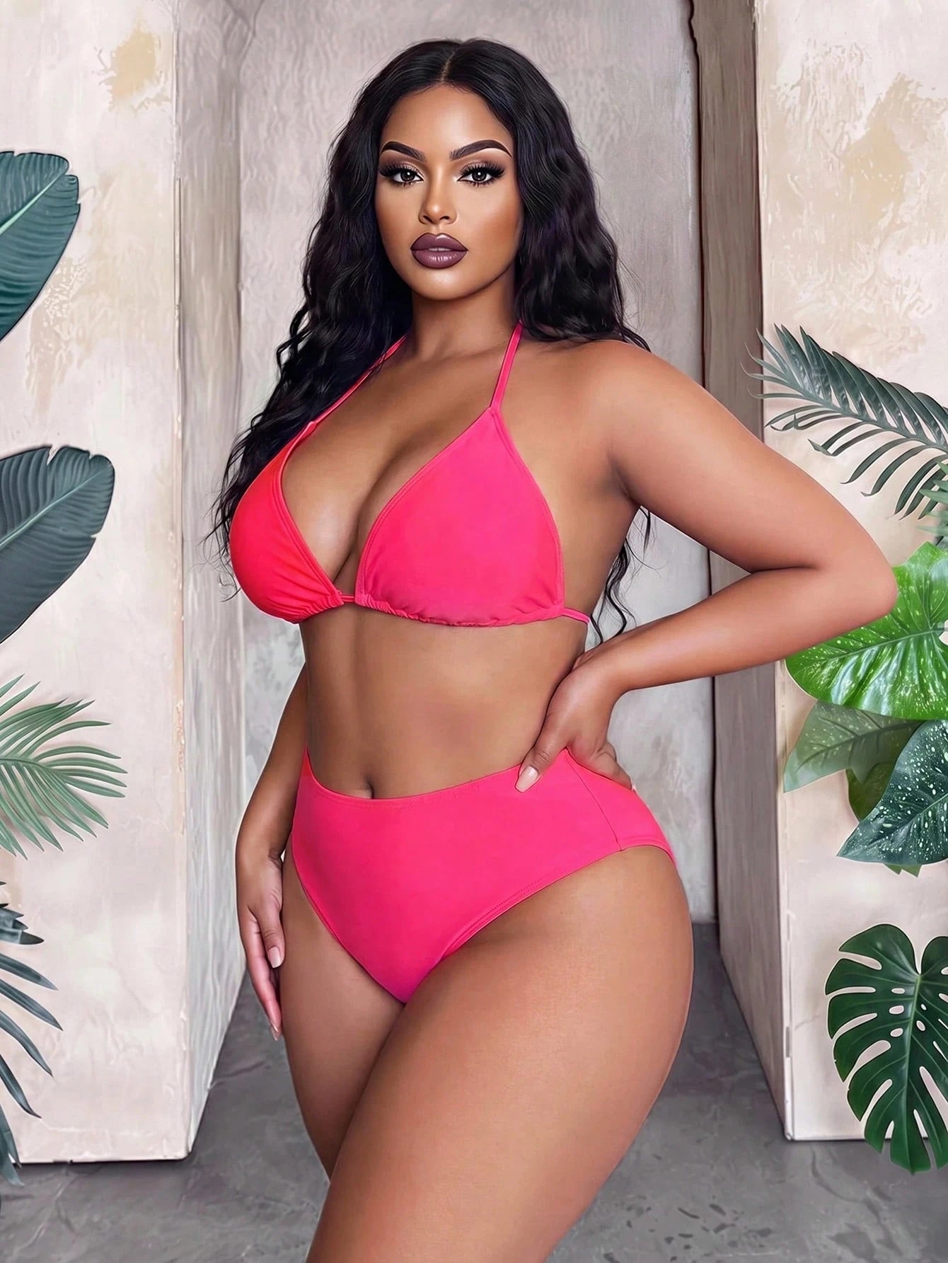 Maweii 2025 New Year Party Sexy Plus Size Bikini Set For Summer Beach Vacation