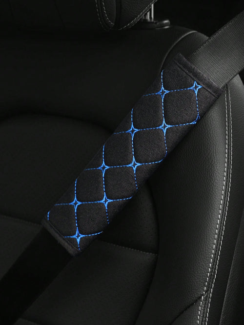 MEIKAXIU 1pc Breathable Polyester Car Seat Belt Cover,Car Accessories