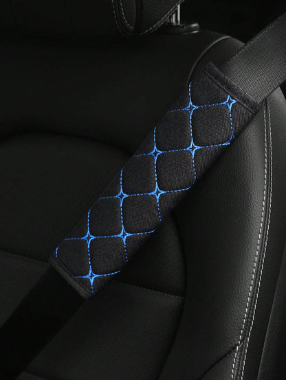 MEIKAXIU 1pc Breathable Polyester Car Seat Belt Cover,Car Accessories