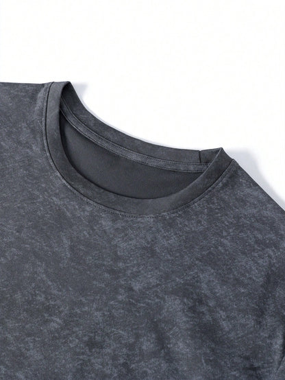 Men's Fashion Casual Versatile Letter Print Crew Neck Sleeveless Minimalist Tank Top