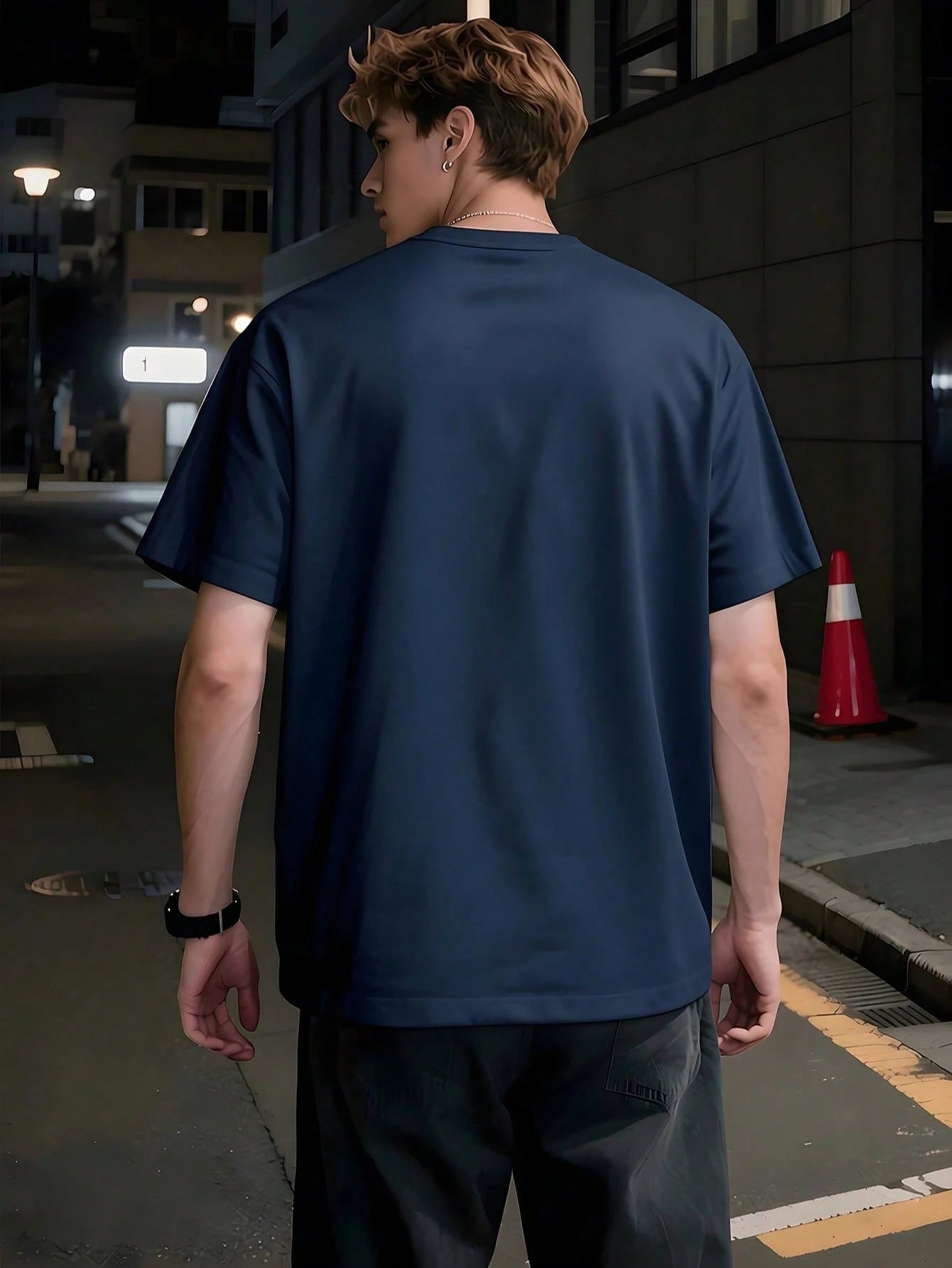 Men's Legend Graphic Tees- Casual Black Short Sleeve Crew Neck Shirt With Blue Lettering, Lightweight Summer Mens Clothes, Streetwear Men Clothing