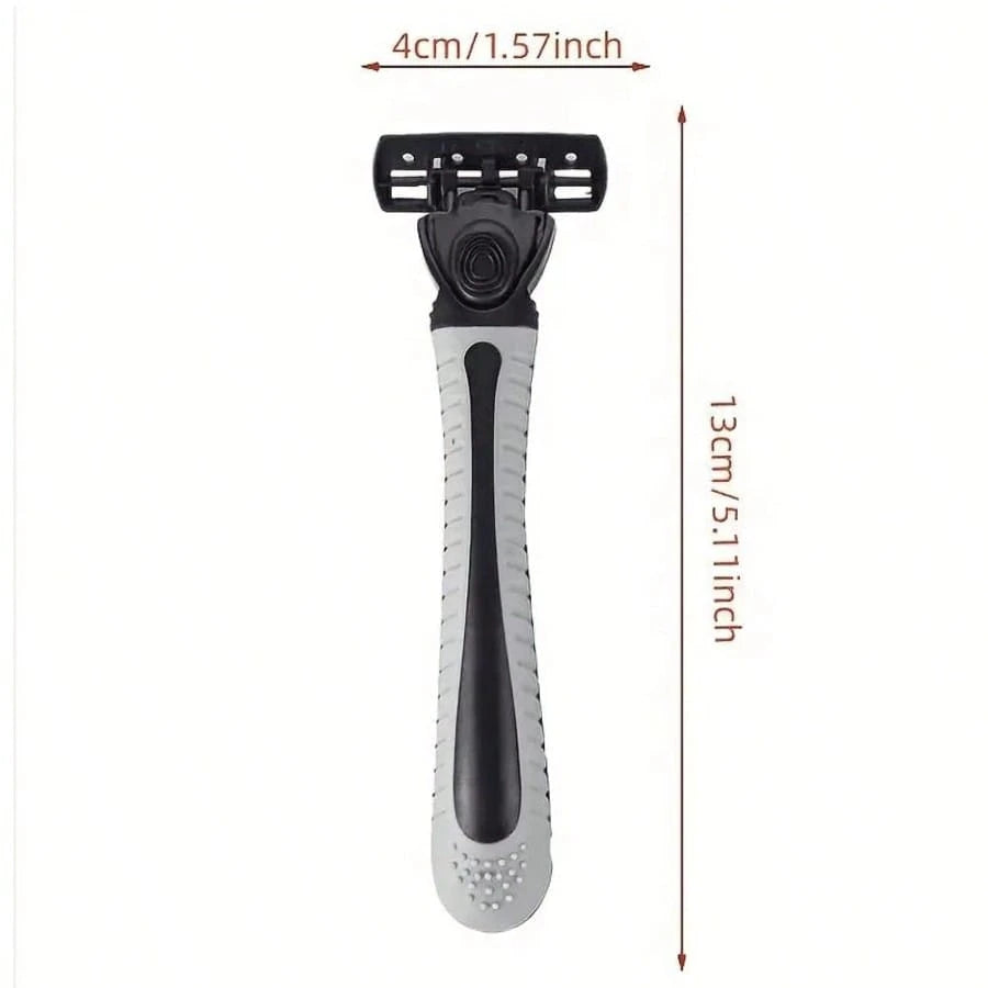 Men's Razors, Manual Shaving Razors, 3-Layres Blade Razors, Replacement Razor Blades, Hair Care Tools, Traditional Safety Razors For Smooth Shaving Travel