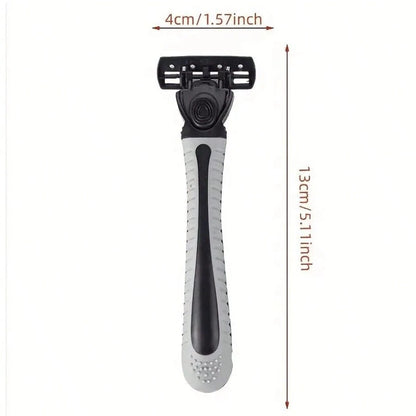Men's Razors, Manual Shaving Razors, 3-Layres Blade Razors, Replacement Razor Blades, Hair Care Tools, Traditional Safety Razors For Smooth Shaving Travel